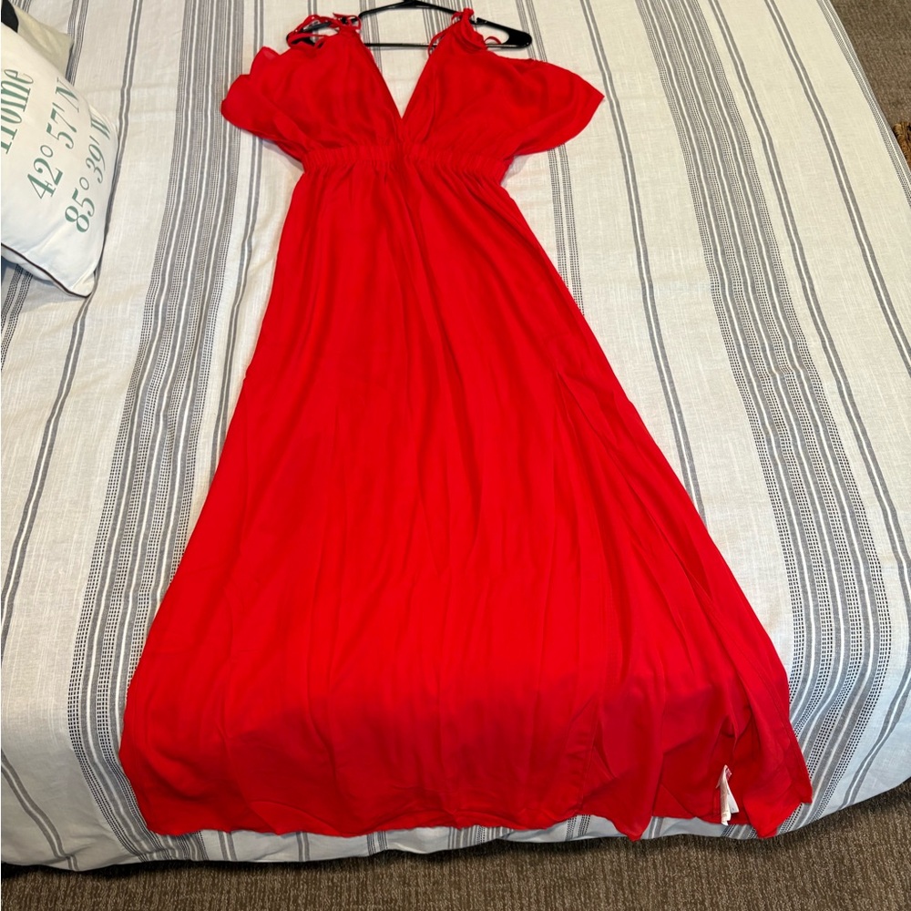 Elegant Red Women's Dress